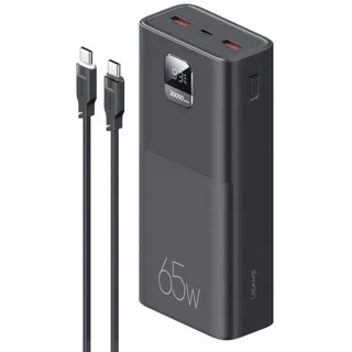 پاوربانک یوسمز 65 وات ظرفیت30000 میلی آمپر USAMS 30000mAh PD 65W Fast Charging Power Bank