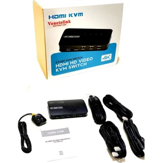 کی وی ام سوییچ 4 پورت HDMI مدل HK-401